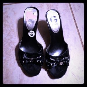 Guess kitten heel slides